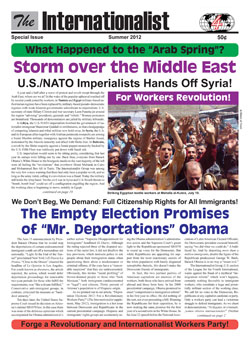 Internationalist
                        Special Issue Summer 2012